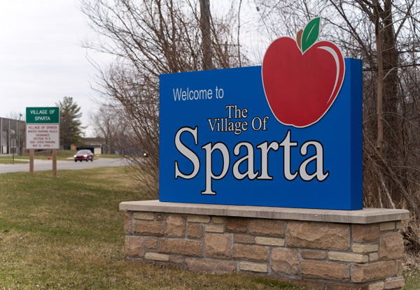 City of sparta sign